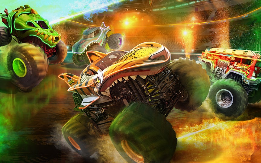 More Info for Hot Wheels Monster Trucks Live Glow-N-Fire